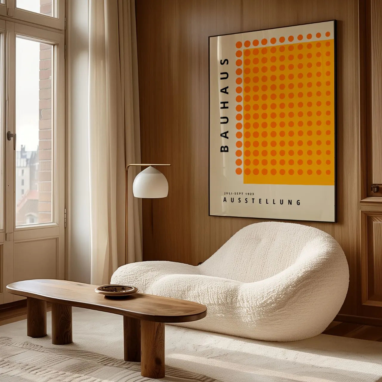 Bauhaus Oranje Ritme Poster