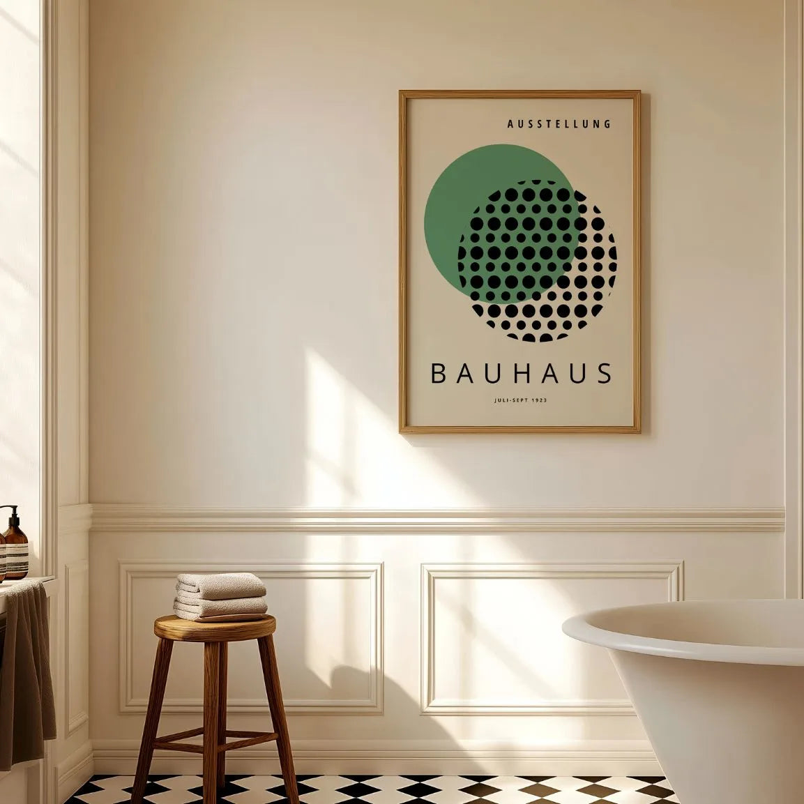 Bauhaus Groen Optisch Poster