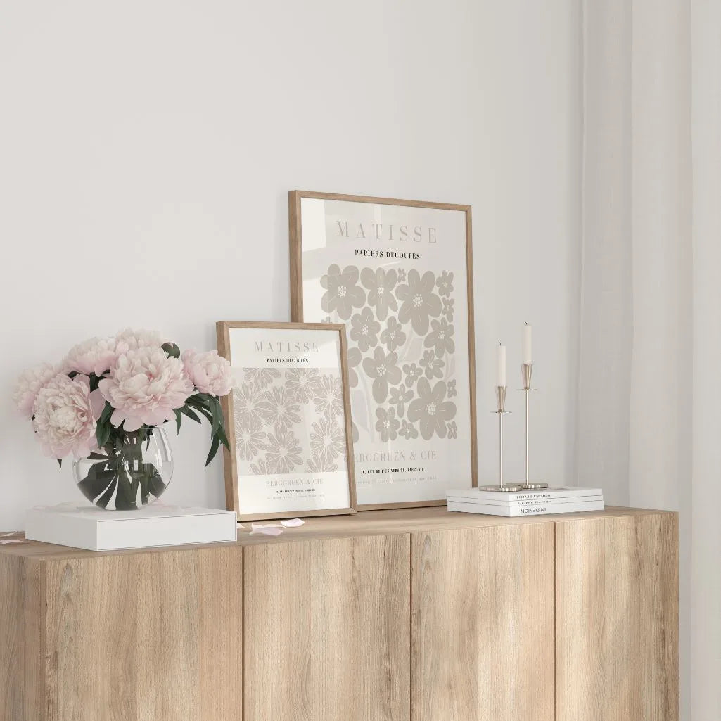 Matisse Beige Bloemen Poster
