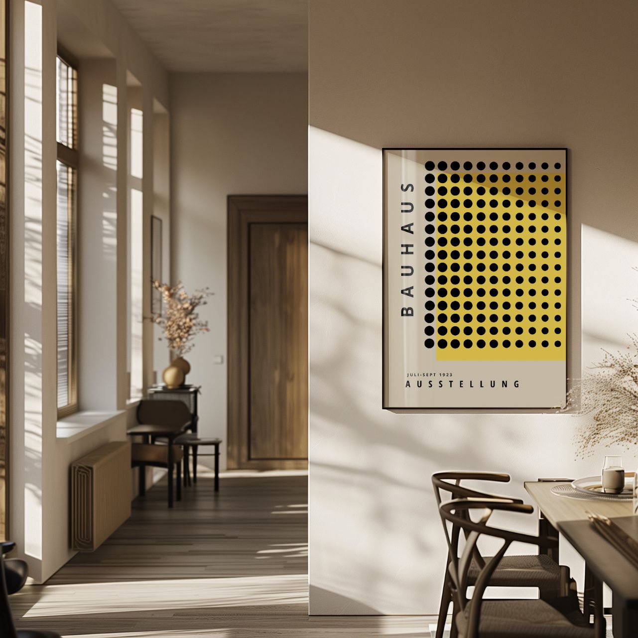 Bauhaus Geel Krachtig Poster