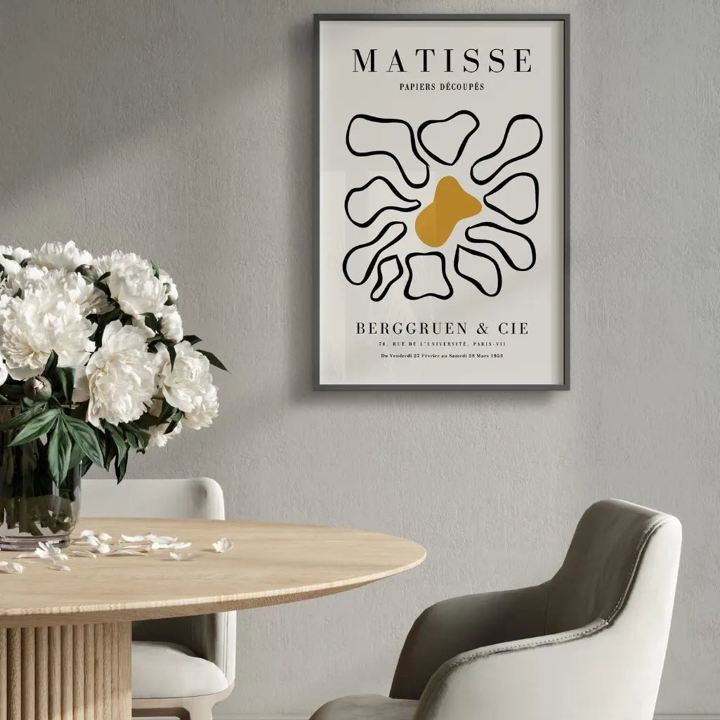Matisse Mosterd Midden Bloem Poster