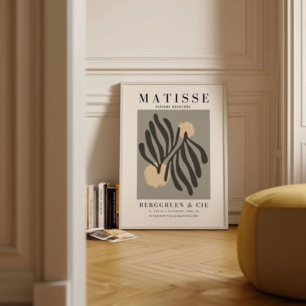 Matisse Grijze Bladeren Poster