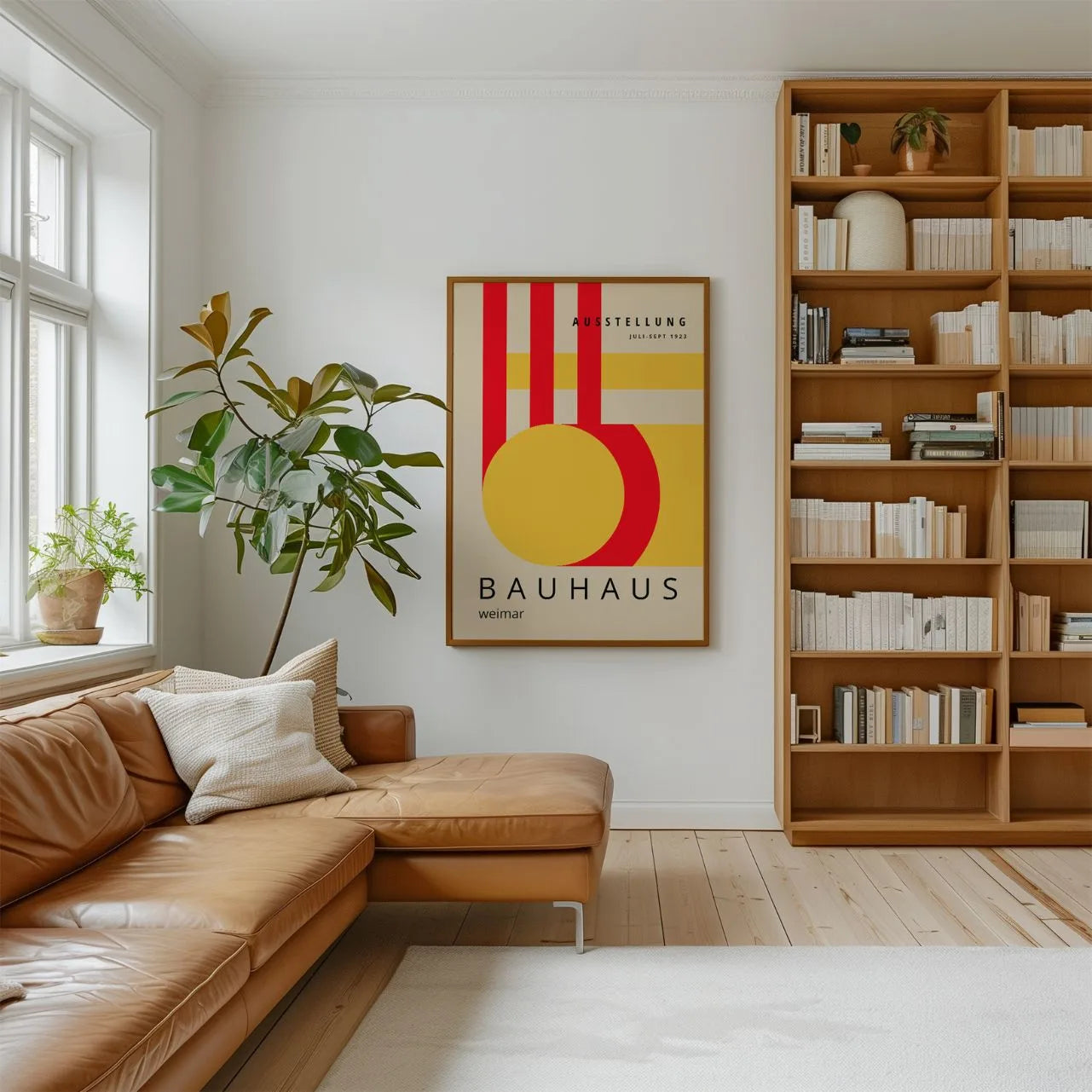 Bauhaus Roodgeel Energie Poster