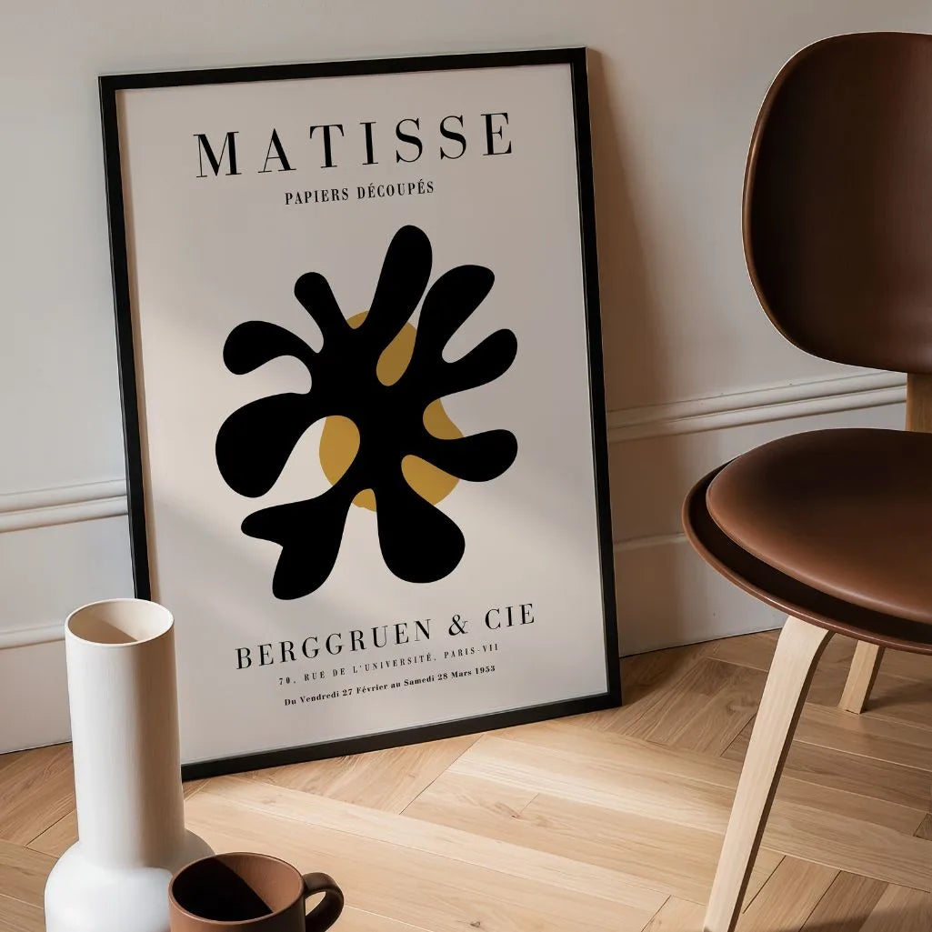 Matisse Zwarte Abstractie Poster