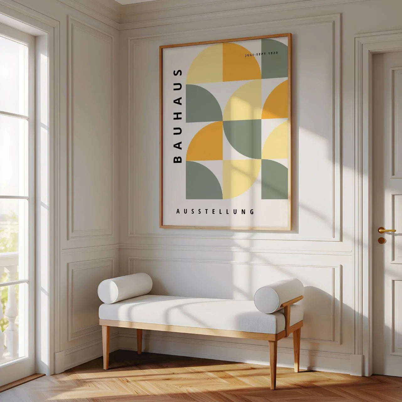 Bauhaus Pastel Rust Poster