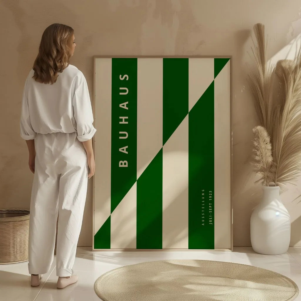 Bauhaus Groen Strak Poster
