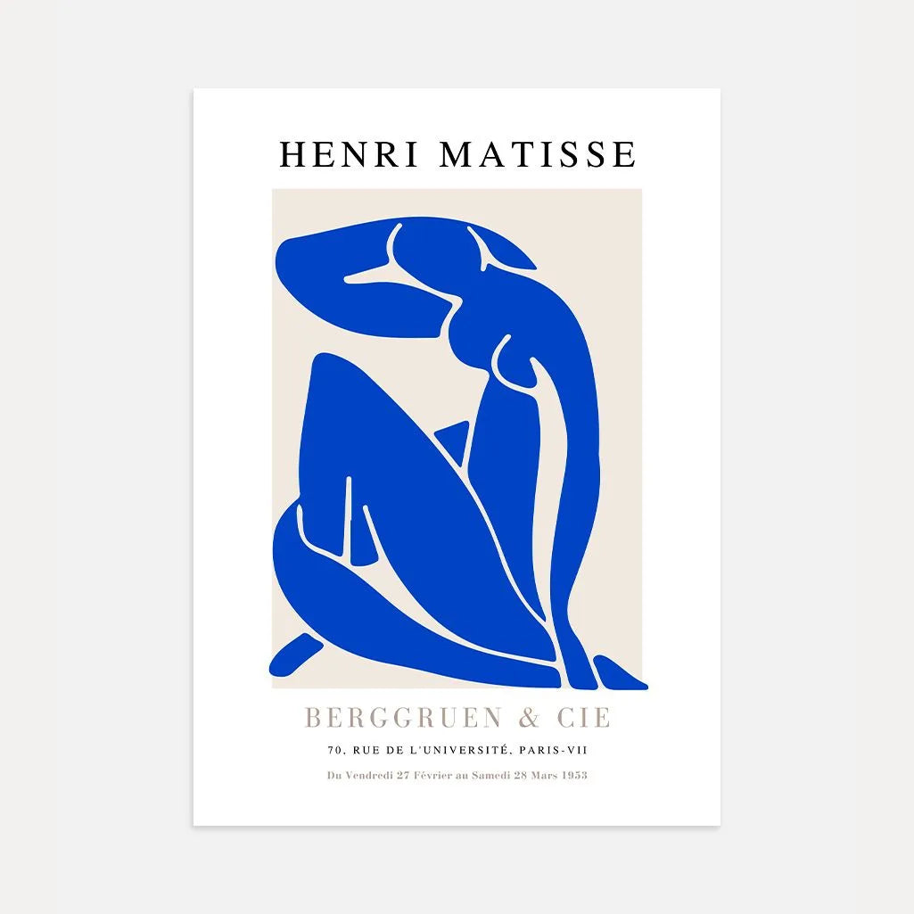 Matisse Nu Bleu Diepblauw Poster