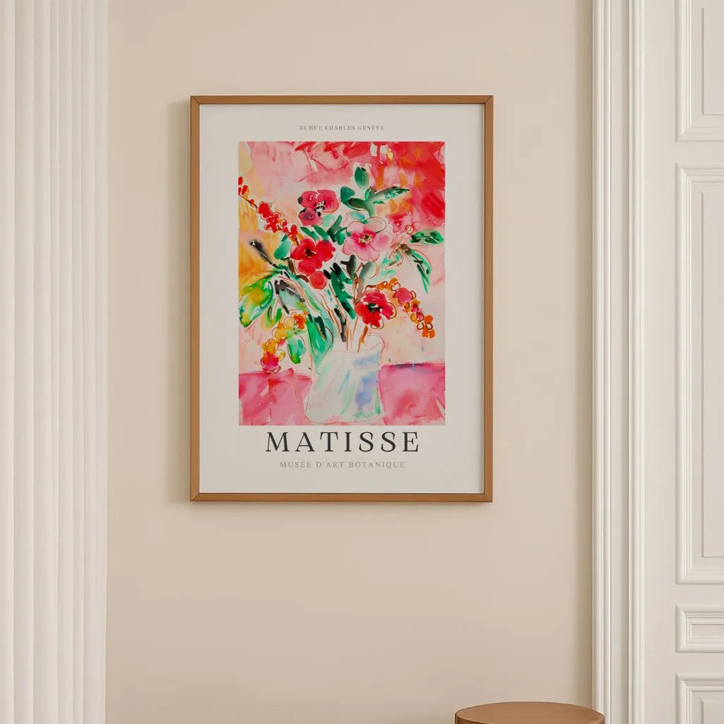 Matisse Rood Bloemen Poster