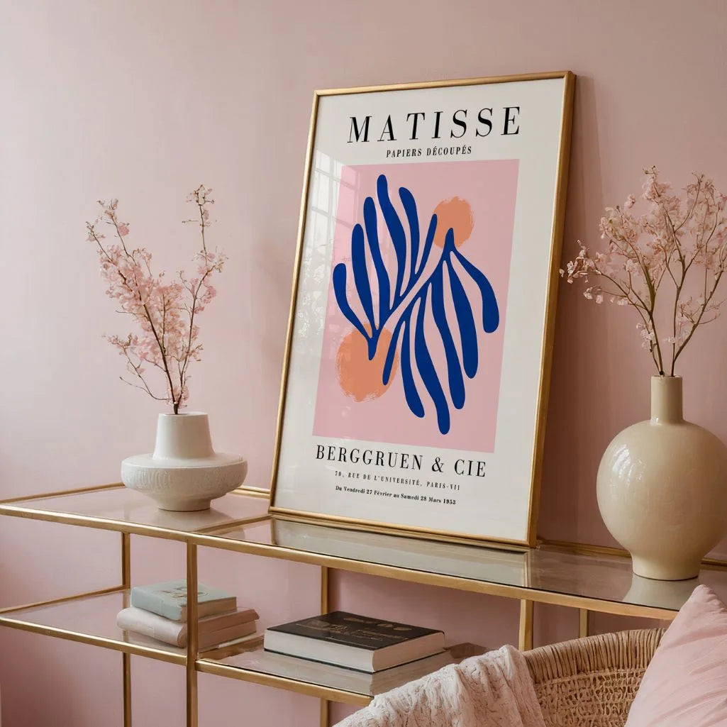 Matisse Blauw Botanisch Poster