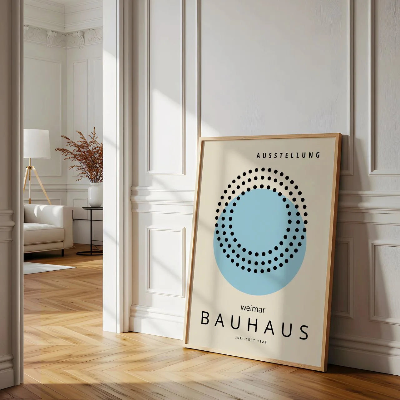 Bauhaus Zachtblauw Rustig Poster