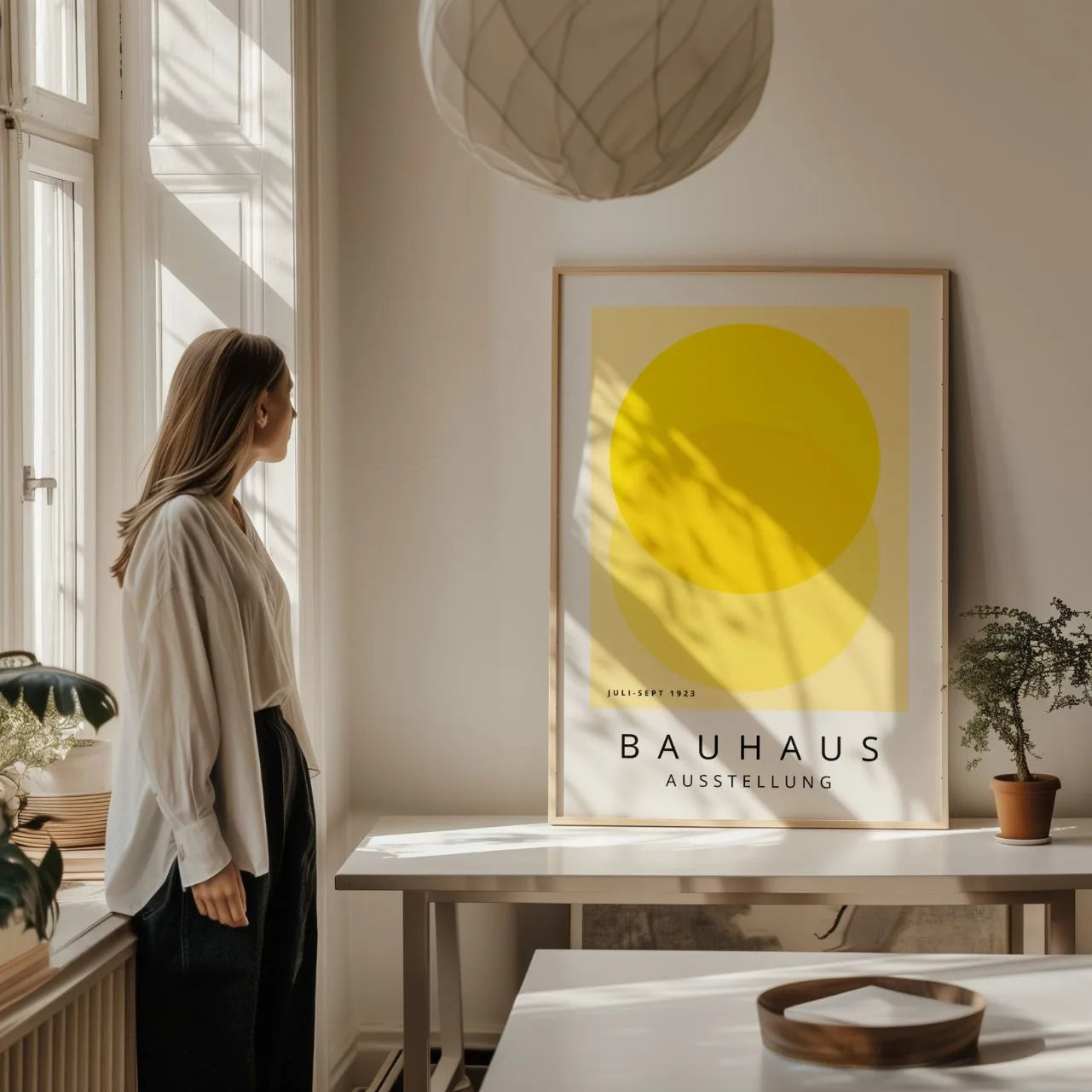 Bauhaus Geel Licht Poster