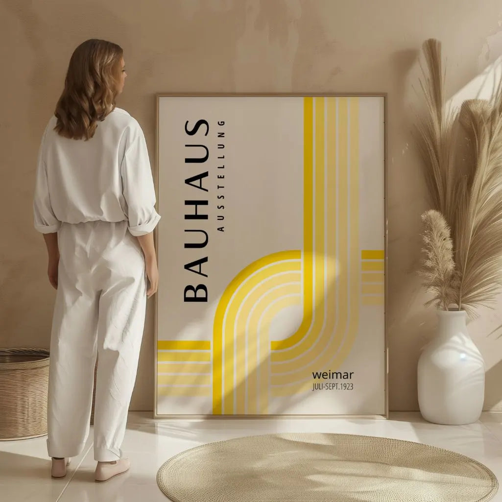 Bauhaus Geel Licht Poster
