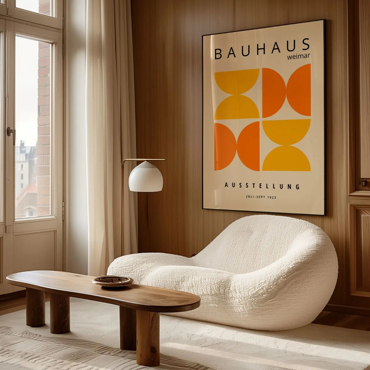 Bauhaus Oranje Energiek Poster