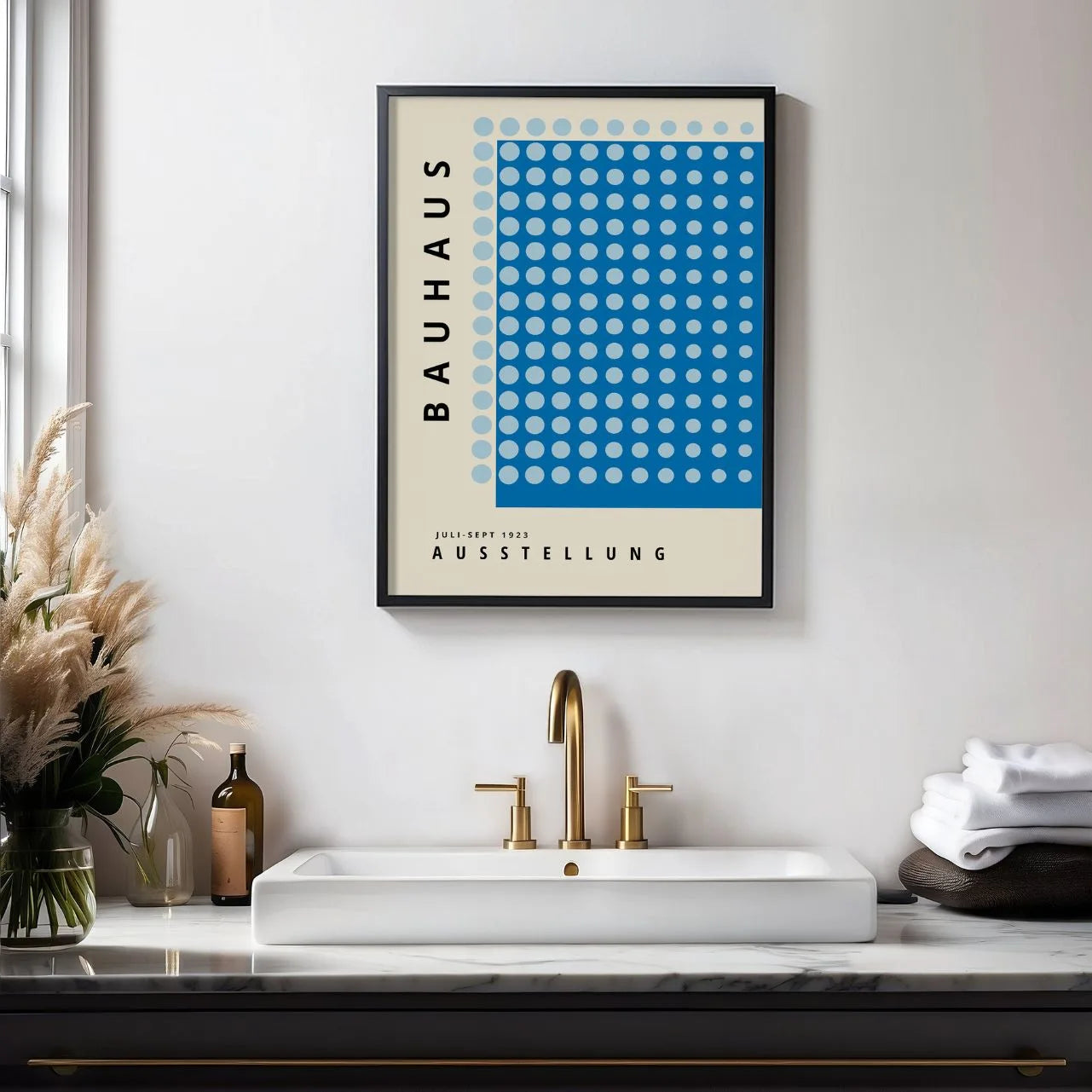 Bauhaus Blauwe Harmonie Poster