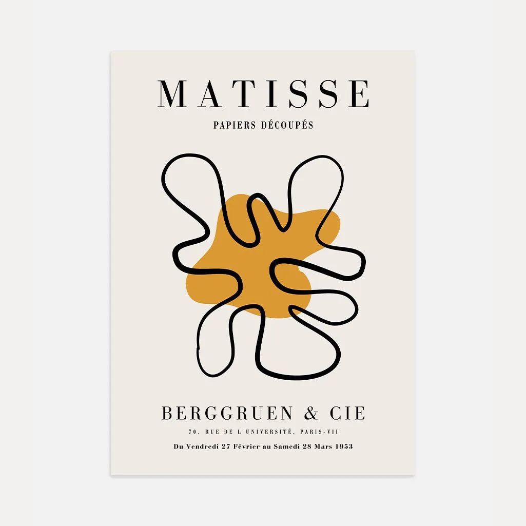 Matisse Mosterdaccent Vorm Poster