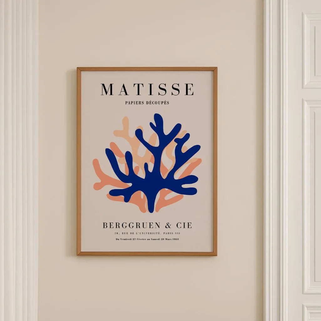 Matisse Blauw Oranje Poster