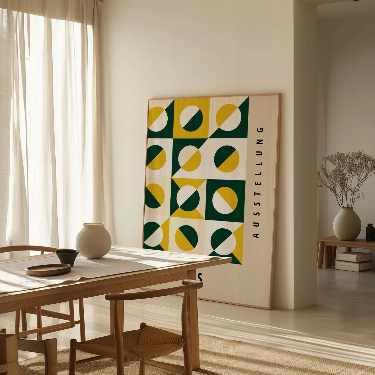 Bauhaus Groen Goud Poster