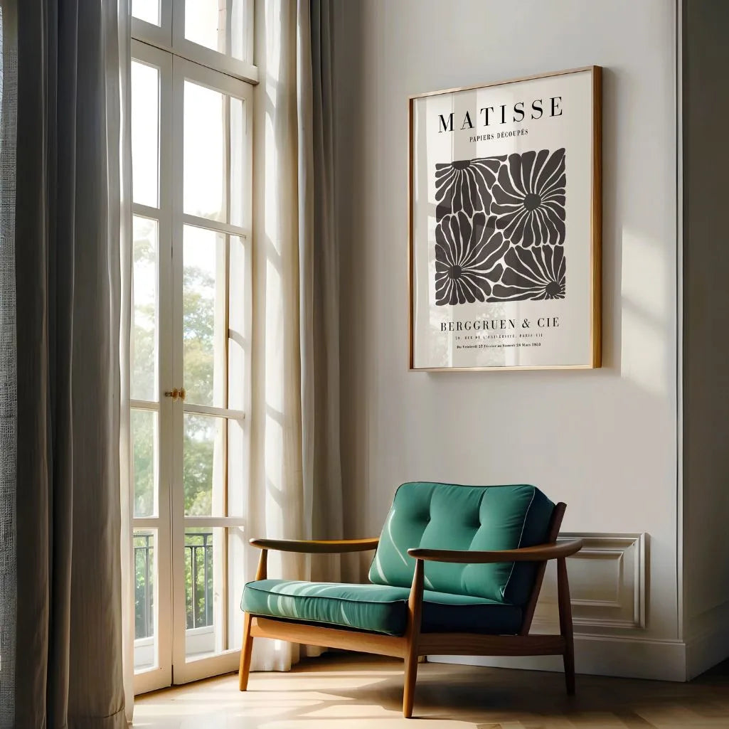 Matisse Bruin Bloemen Poster