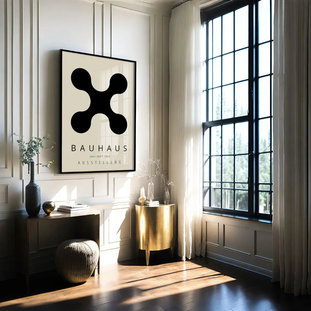 Bauhaus Zwarte Vorm Poster