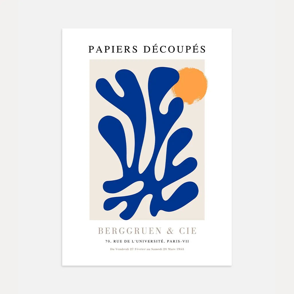 Matisse Blauw Fris Poster