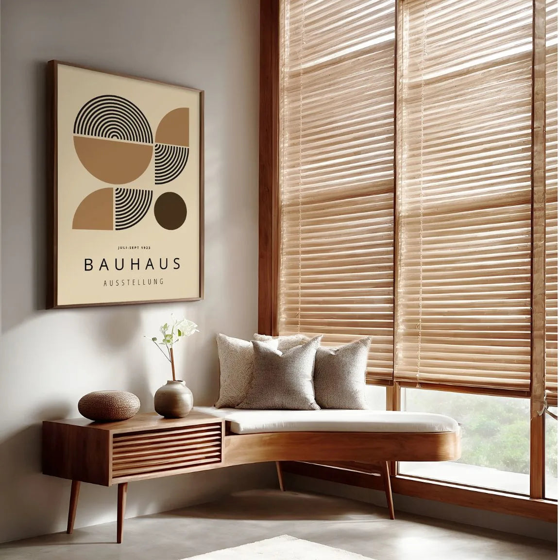 Bauhaus Geometrische Helften Poster