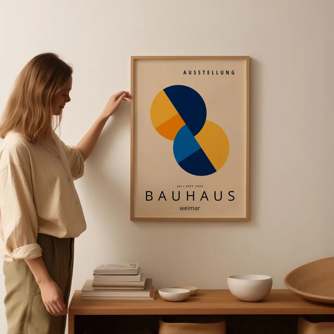 Bauhaus Overlappende Vormen Poster