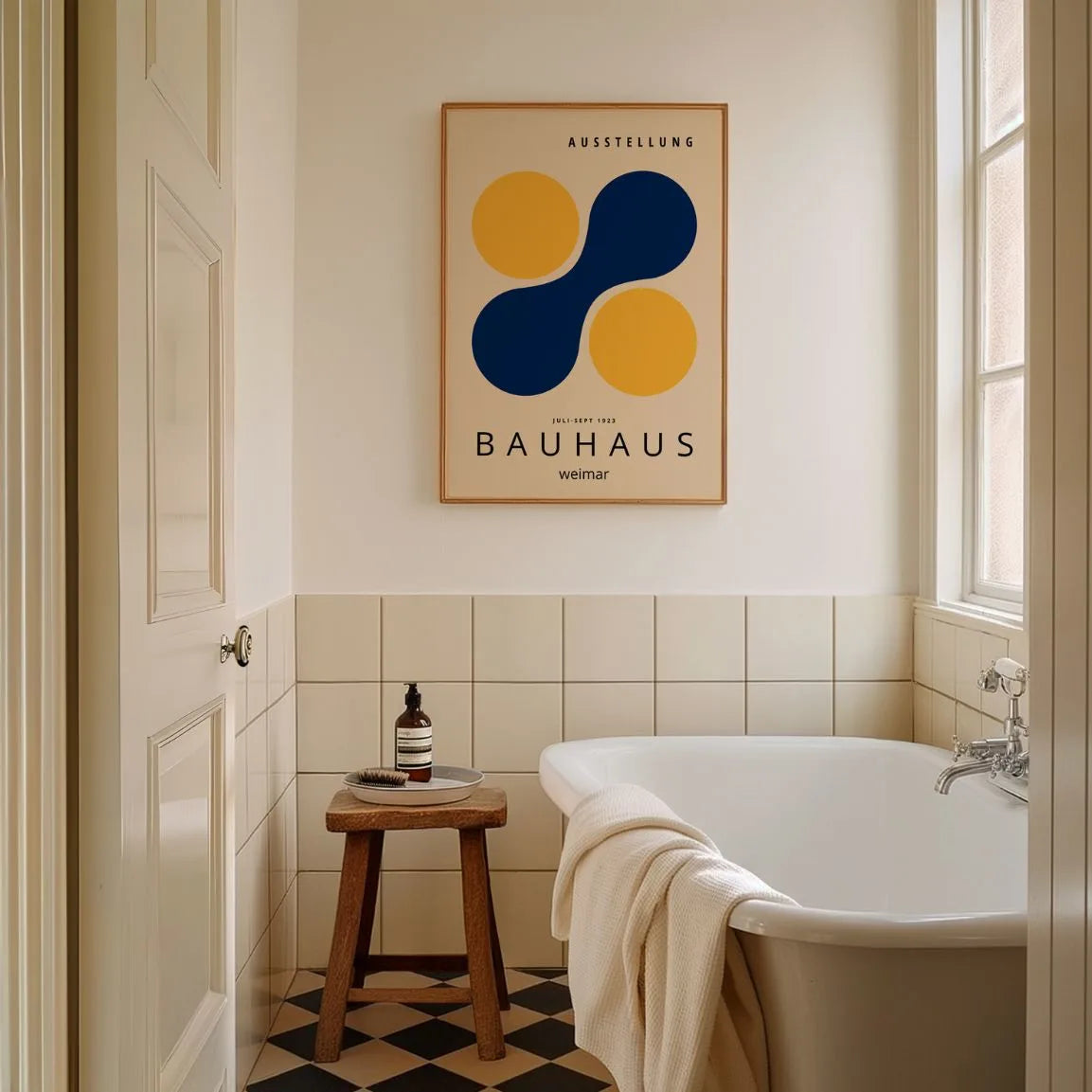 Bauhaus Gele Cirkels Poster