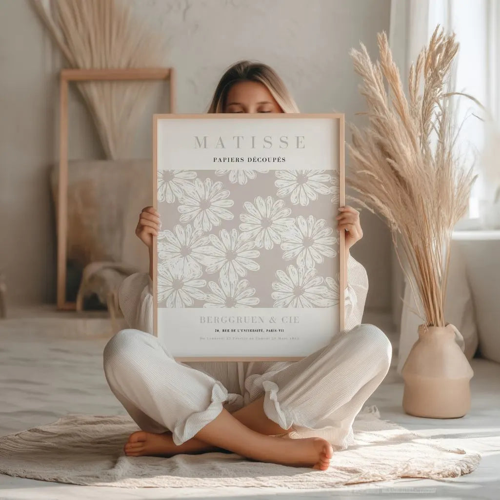 Matisse Beige Madeliefjes Poster