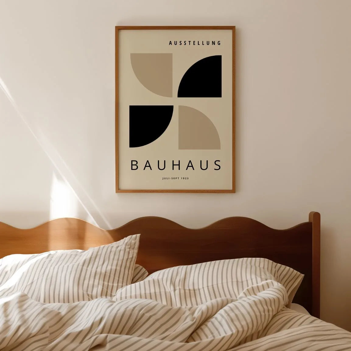 Bauhaus Zwart Beige Poster