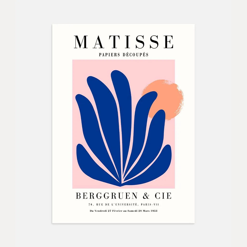 Matisse Blauw Roze Poster