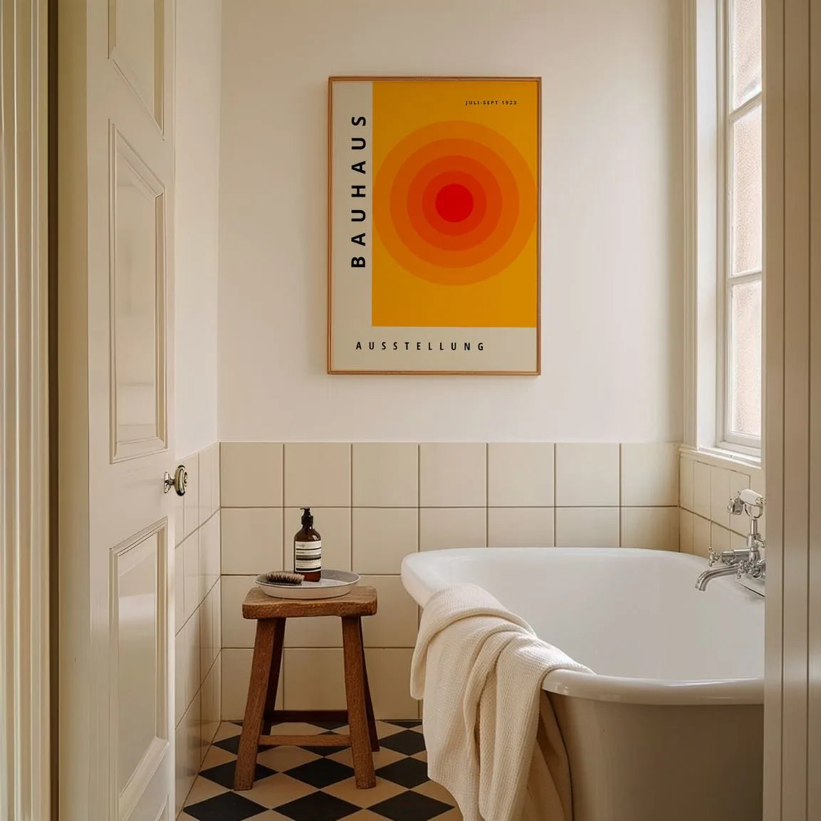 Bauhaus Oranje Cirkel Poster