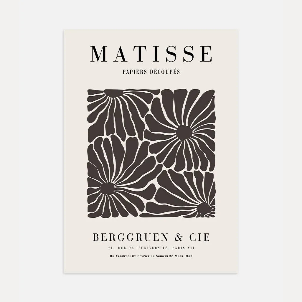 Matisse Bruin Bloemen Poster