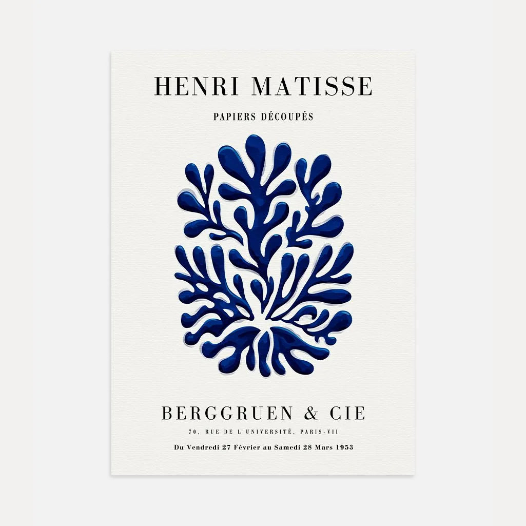 Matisse Blauw Vorm Poster