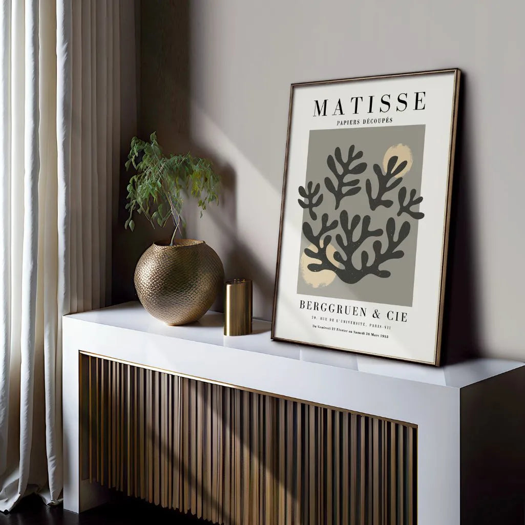 Matisse Grijze Koralen Poster