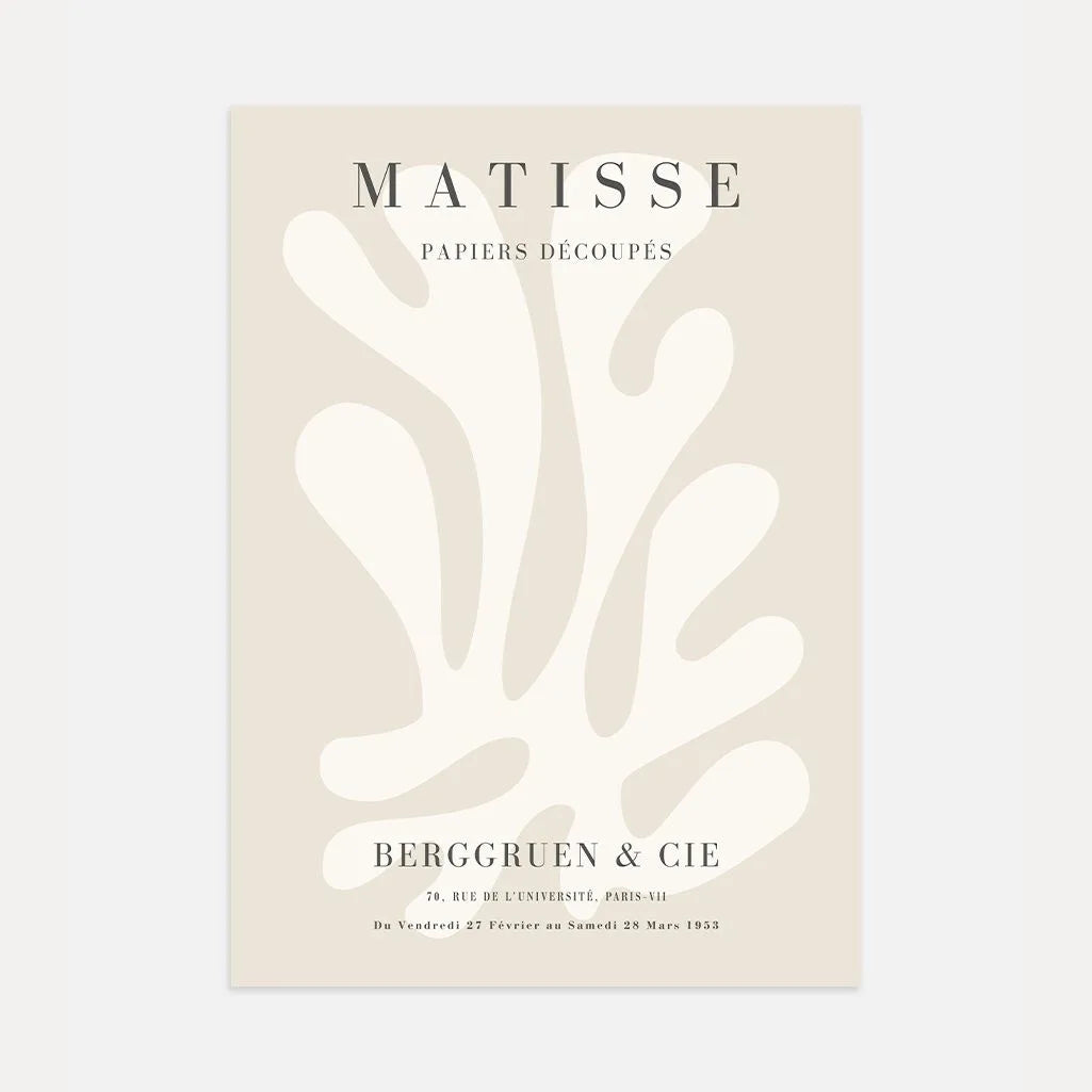 Matisse Beige Rust Poster