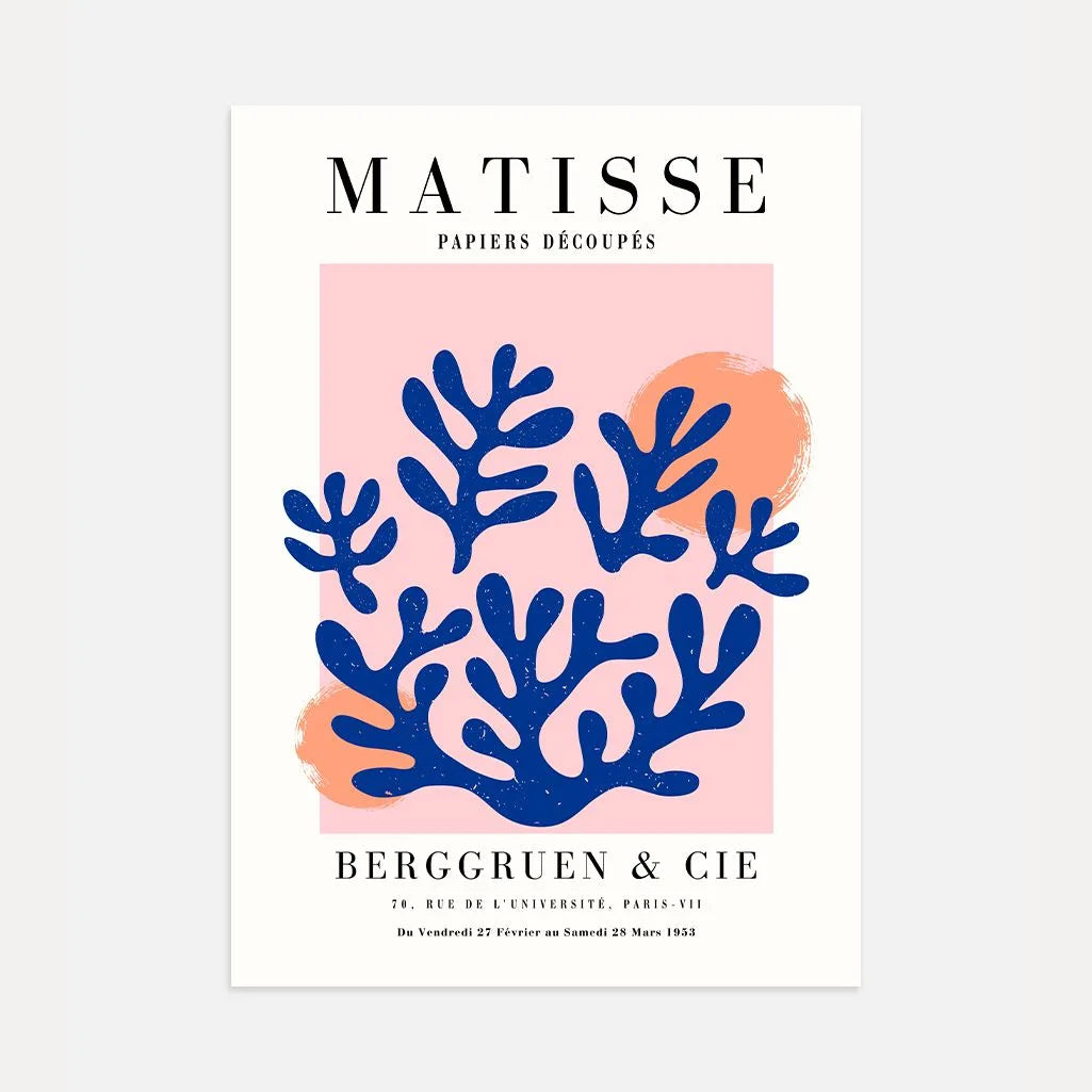 Matisse Koraal Blauw Poster