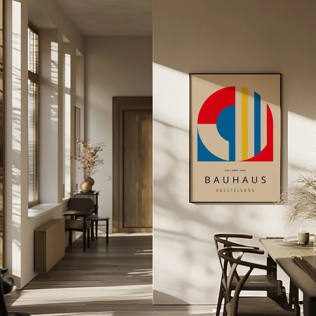 Bauhaus Rood Abstract Poster
