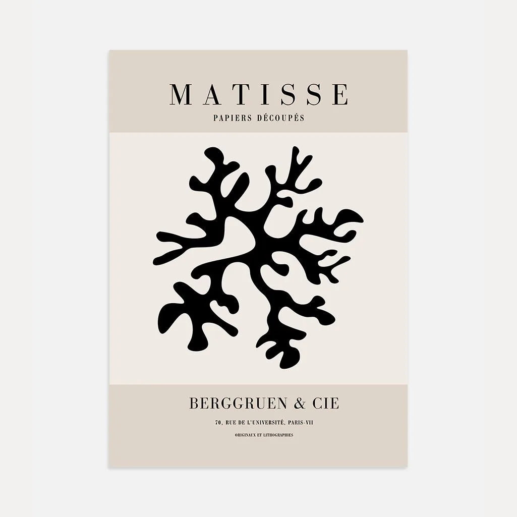 Matisse Zwart Koraalrif Poster