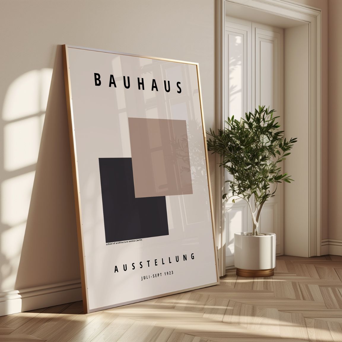 Bauhaus Vierkant Geometrie Poster
