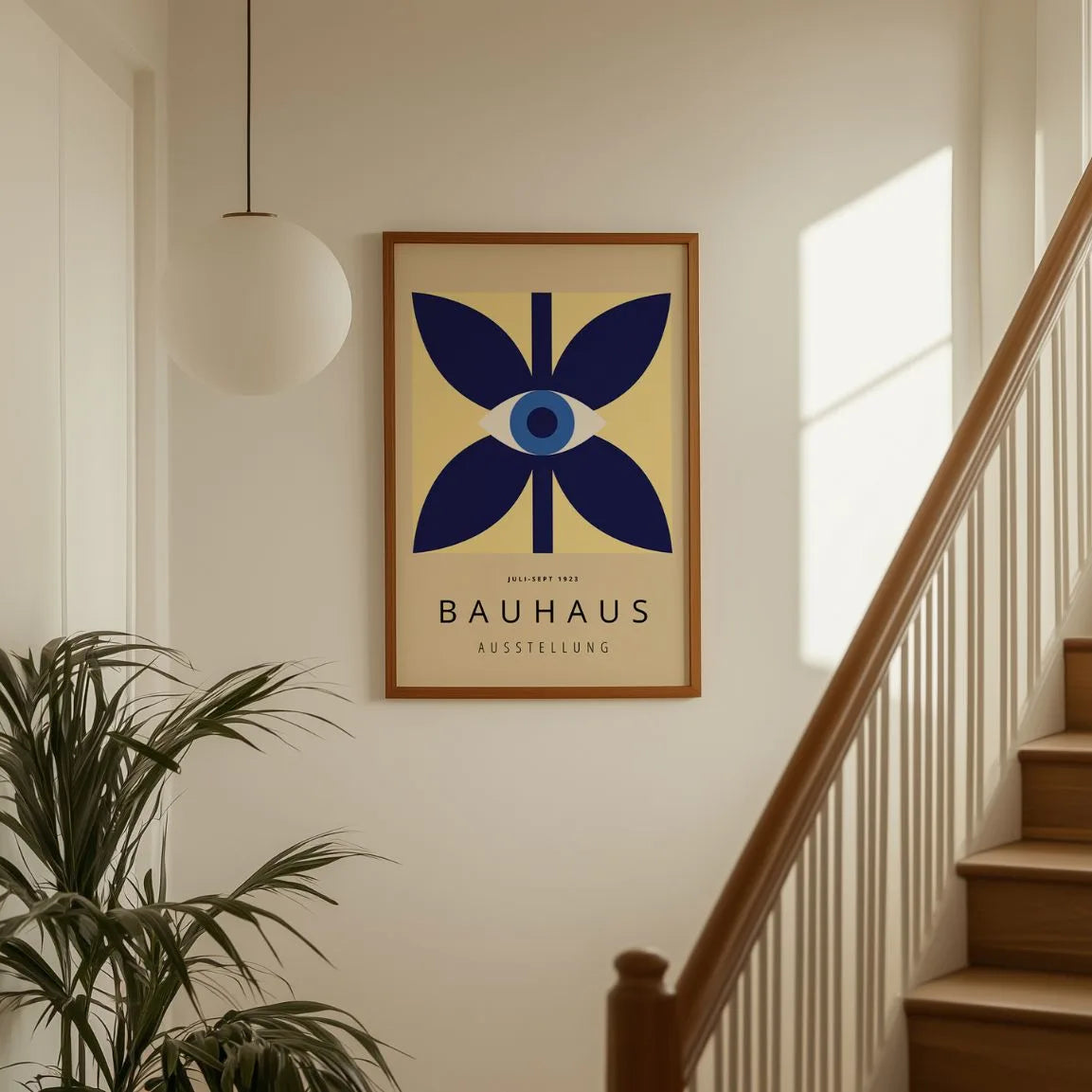 Bauhaus Blauw Oog Poster