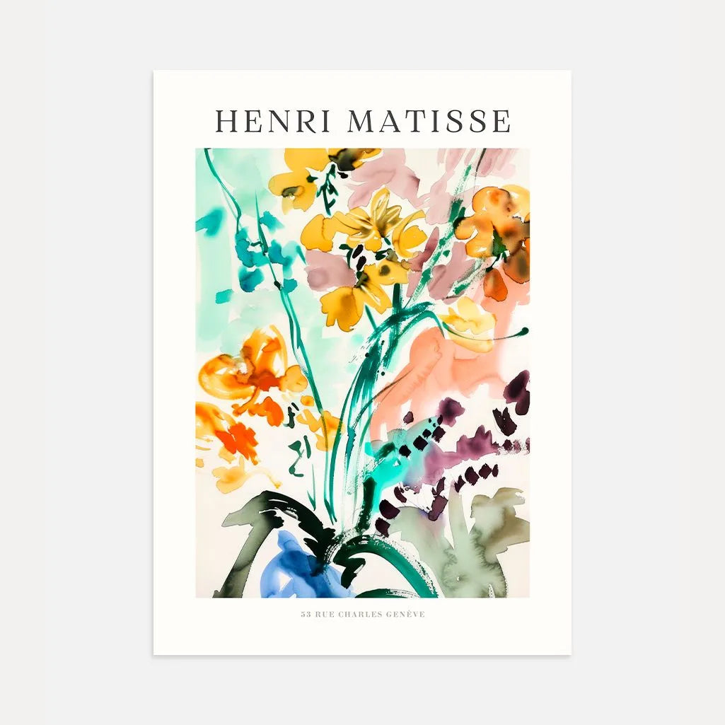 Matisse Aquarel Boeket Poster