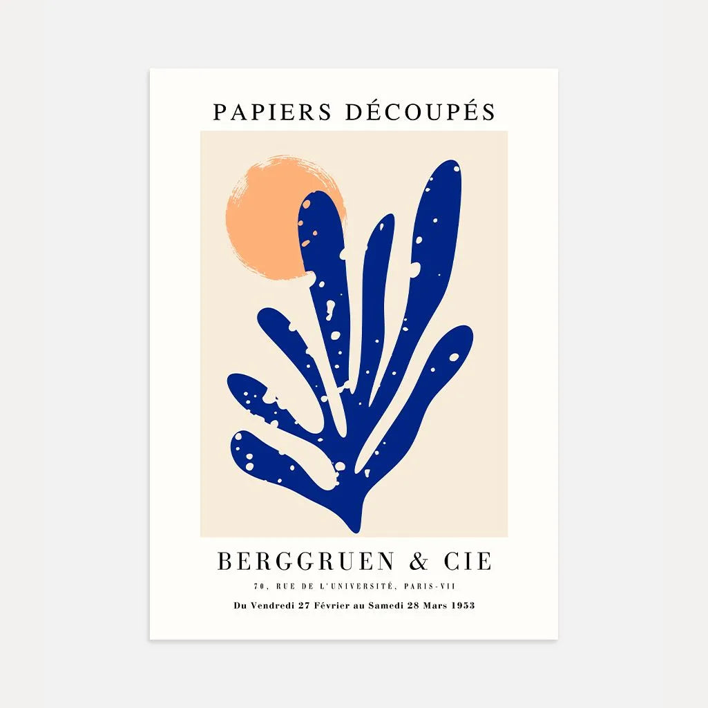 Matisse Diepblauw Zon Poster