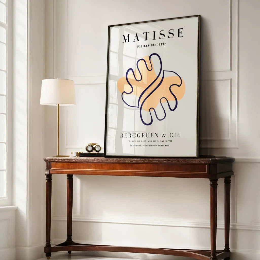 Matisse Oranje Abstracte Vorm Poster