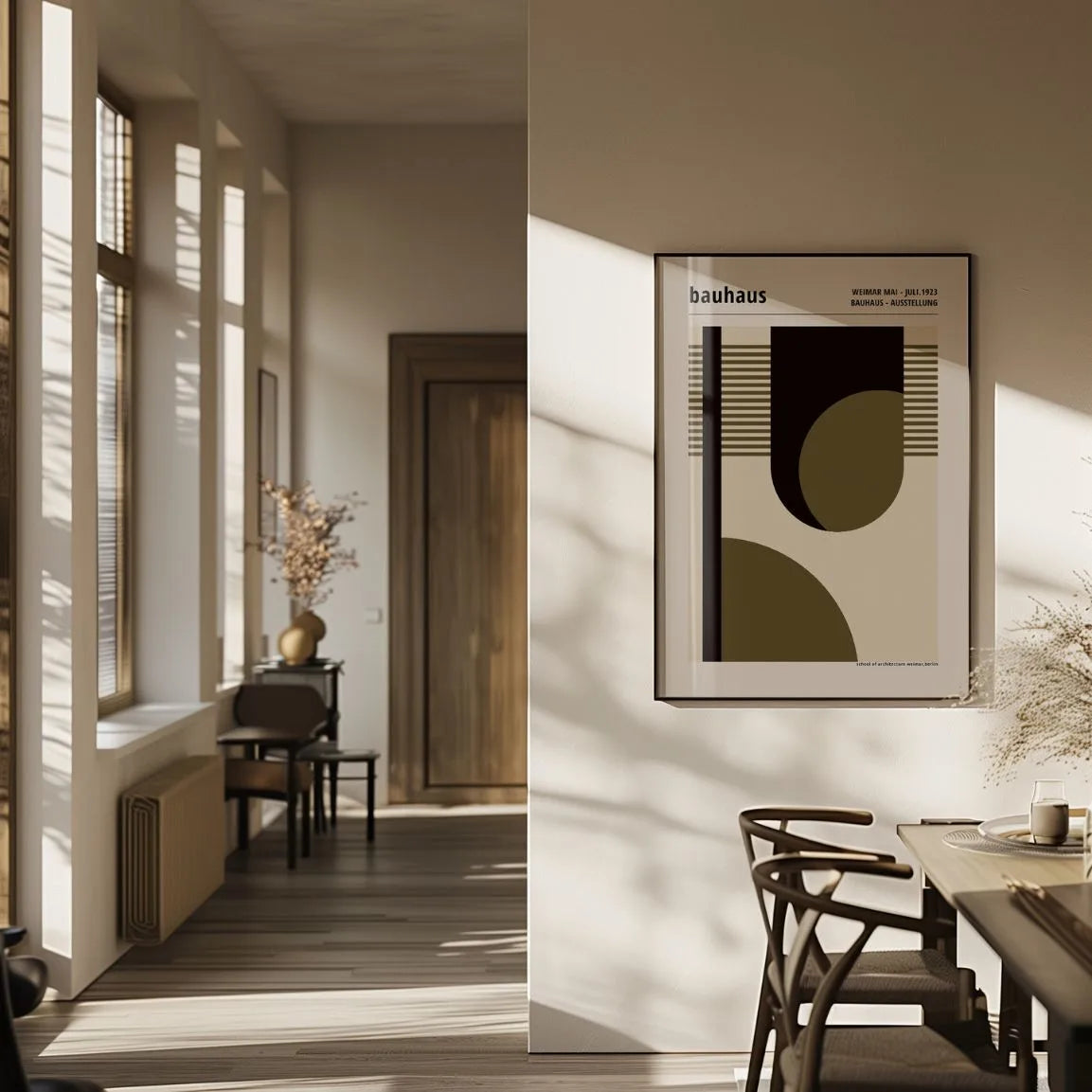 Bauhaus Geometrisch Ritme Poster