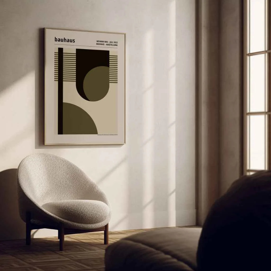 Bauhaus Geometrisch Ritme Poster