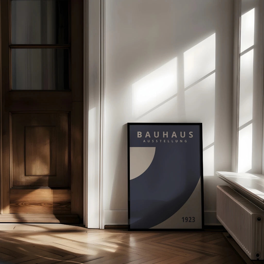 Bauhaus Blauwe Spat Poster