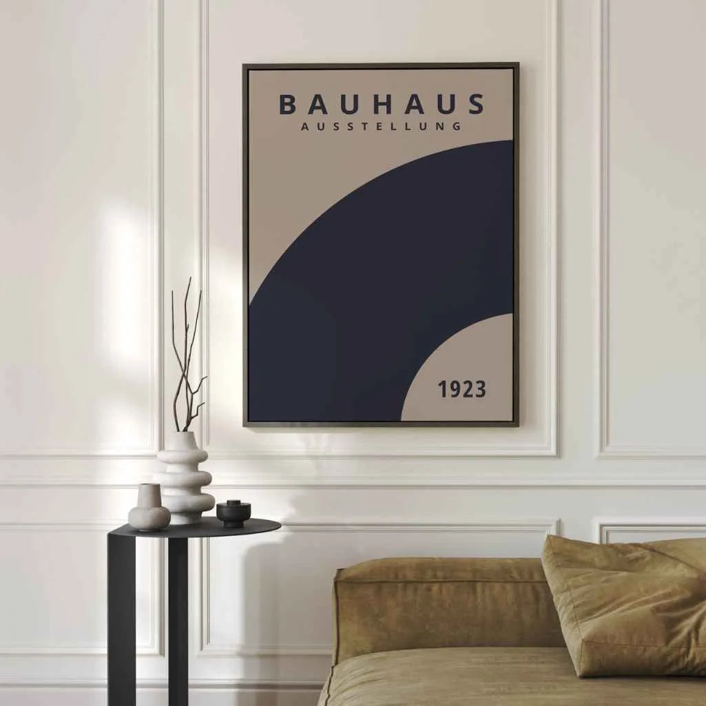 Bauhaus Blauwe Rotatie Poster
