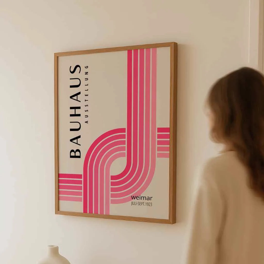 Bauhaus Snijdende Lijnen Poster