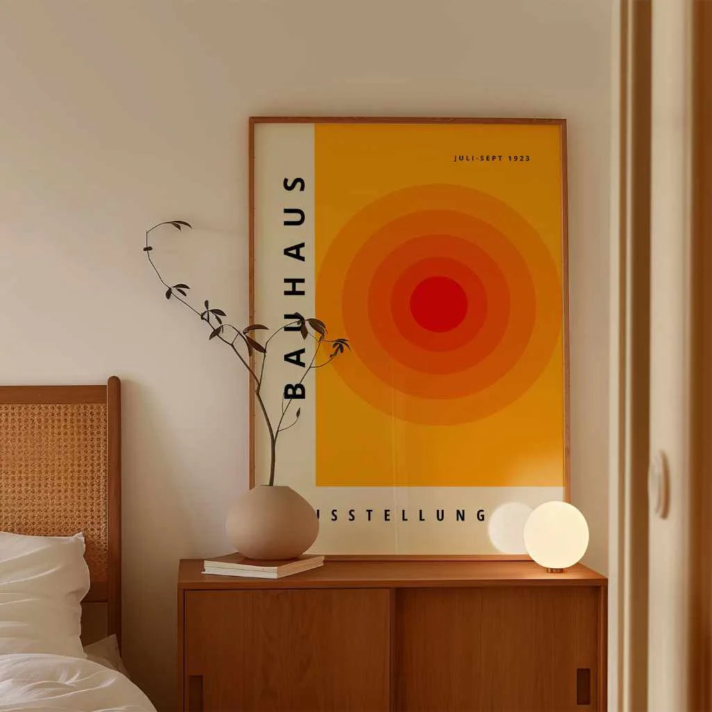 Bauhaus Oranje Cirkel Poster