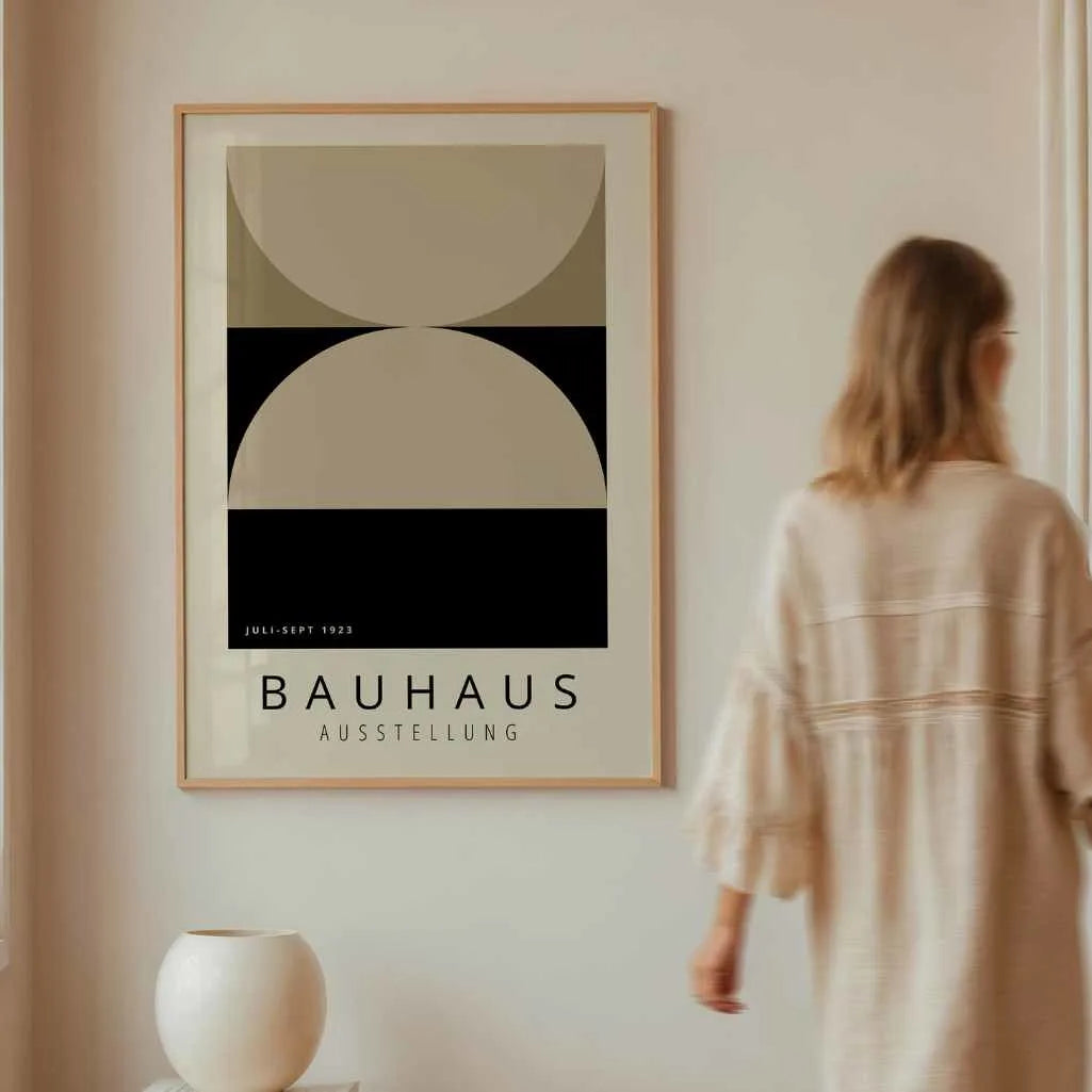 Bauhaus Beige Balans Poster